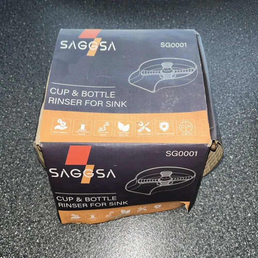 SAGGSA Glass Rinser for Kitchen Sinks Bottle, Cup, Baby Bottle Rinser